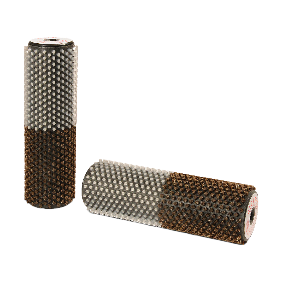 A product picture of the Red Creek Hard 4mm Horsehair/Fine White Nylon Combi 200mm Roto Brush