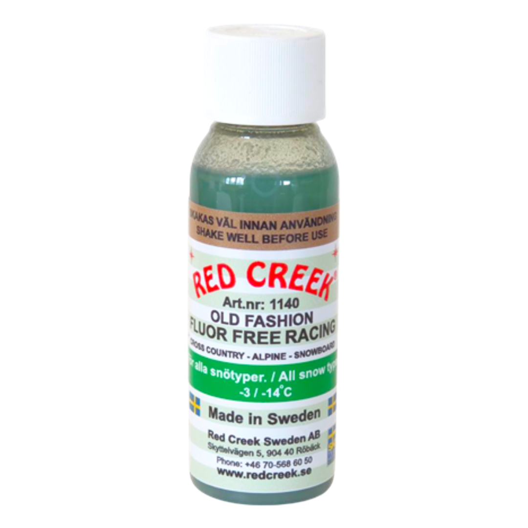 A product picture of the Red Creek Green `Old Fashion` All Snow Types Liquid Glide Wax