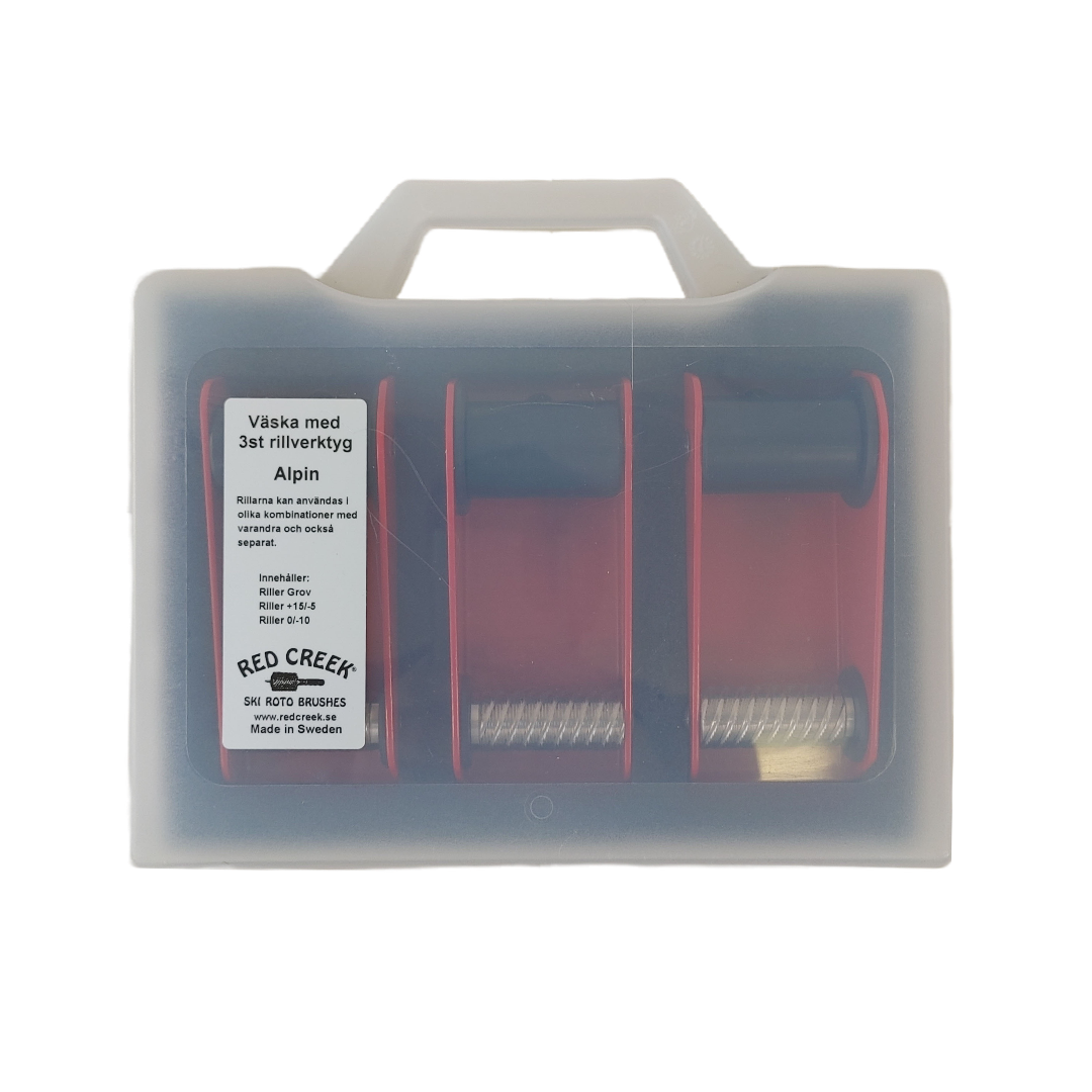A product picture of the Red Creek Rilling Kit with 3 Rillers (Alpine)