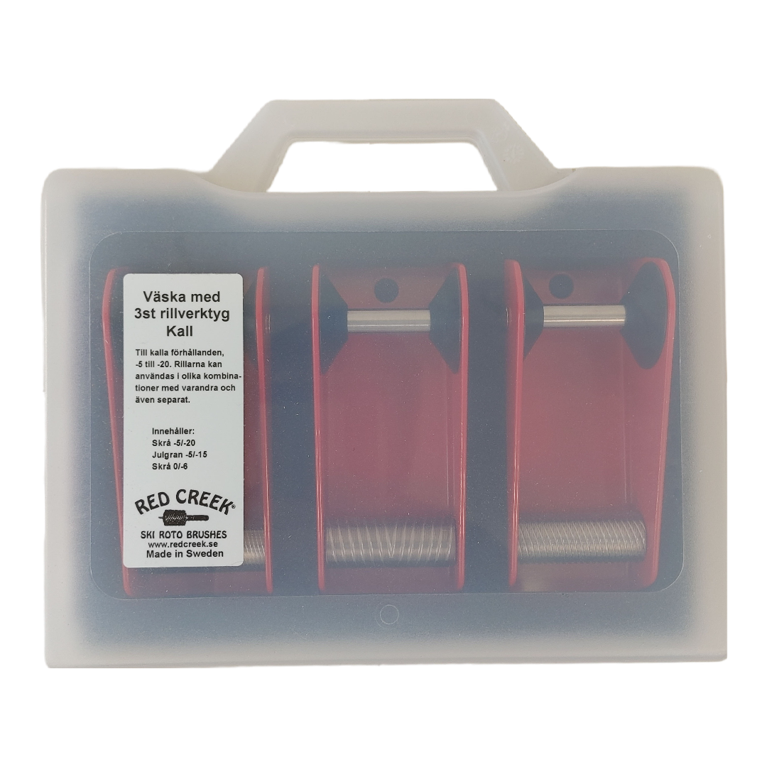 A product picture of the Red Creek Rilling Kit with 3 Rillers (XC Cold)